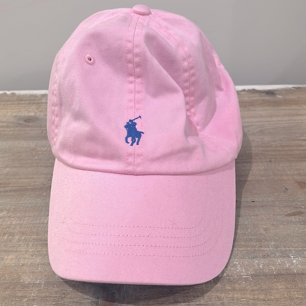 Pink polo hat